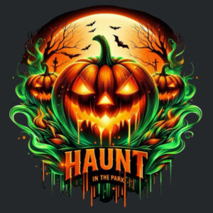 intense Haunt graphic - Adult Softstyle® 4.5 oz. V-Neck T-Shirt Design