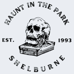 Haunt in the park Contest logo - Adult Softstyle® 4.5 oz. V-Neck T-Shirt 2 Design