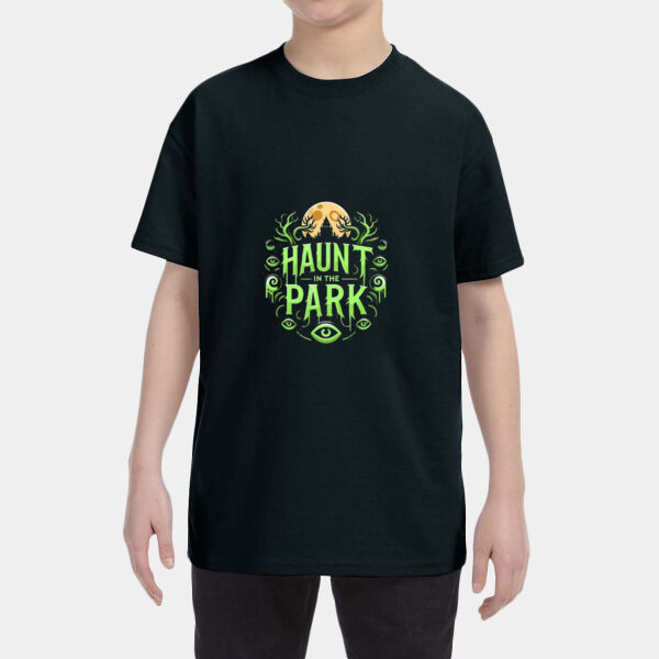 Green Haunt Graphic - Youth 5.3 oz. T-Shirt Thumbnail