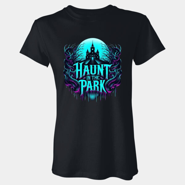 Blue Haunt Graphic - Ladies'  5.3 oz. T-Shirt Thumbnail