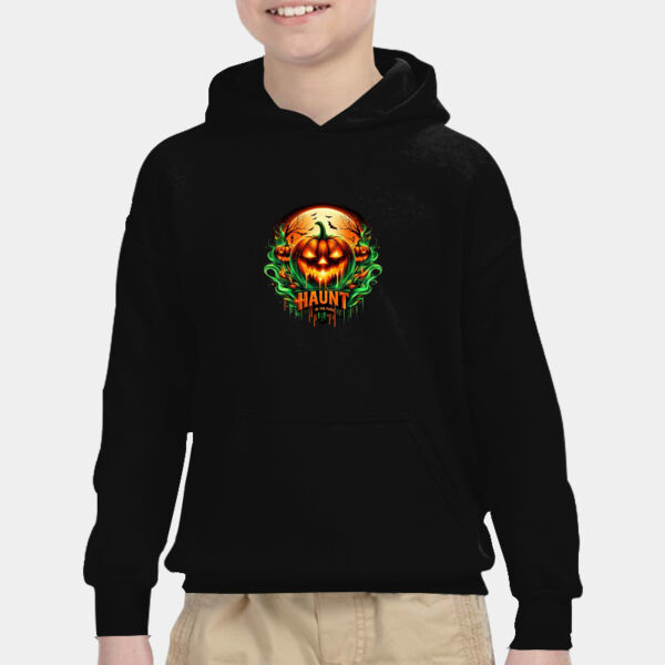 intense haunt graphic - Youth Heavy Blend™ 8 oz., 50/50 Hood Thumbnail
