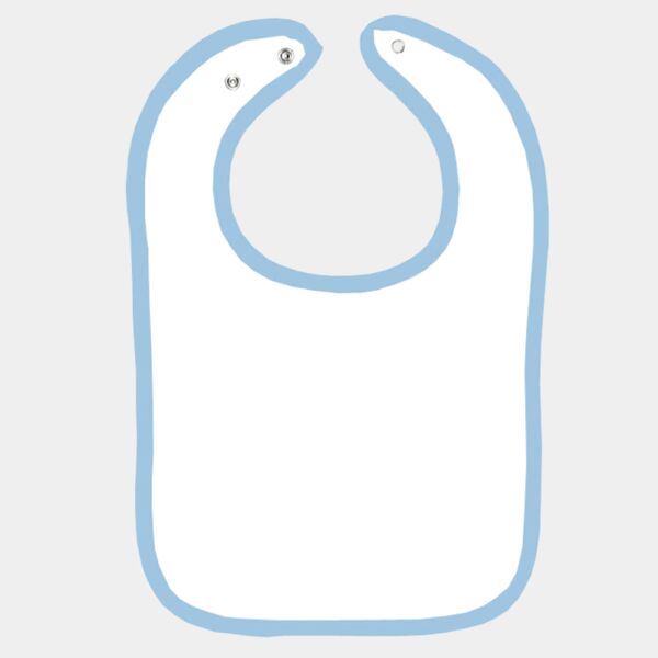 Rabbit Skins Infant Contrast Trim Terry Bib Thumbnail